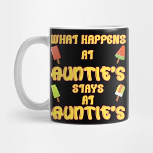 What happens at auntie's Mug